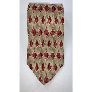 Paul Fredrick Geometric 100% Italian Silk Necktie‎ MADE in USA